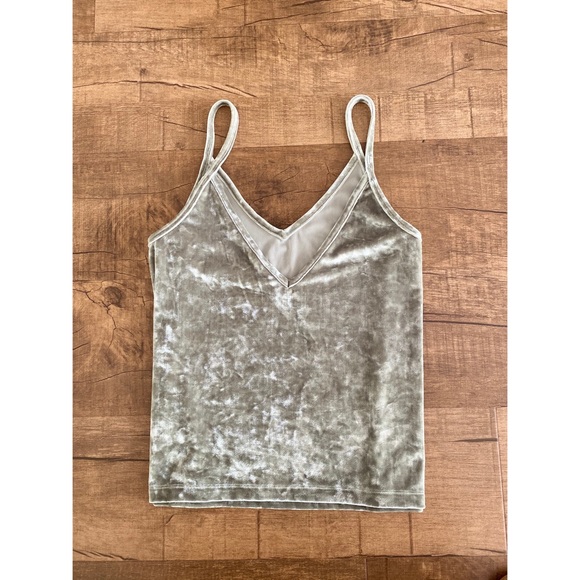 GREEN VELVET PINK CAMI TOP - Picture 2 of 2